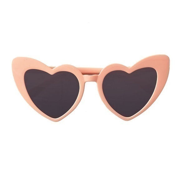 Retro pink heart sunglasses - Picture 1 of 5